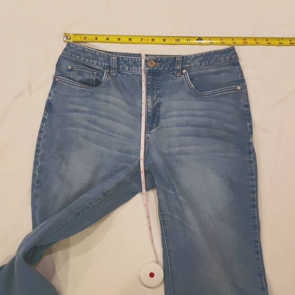 Talbots- Stretch 5-Pocket Light Blue Jeans Size: 10 - Picture 10 of 12